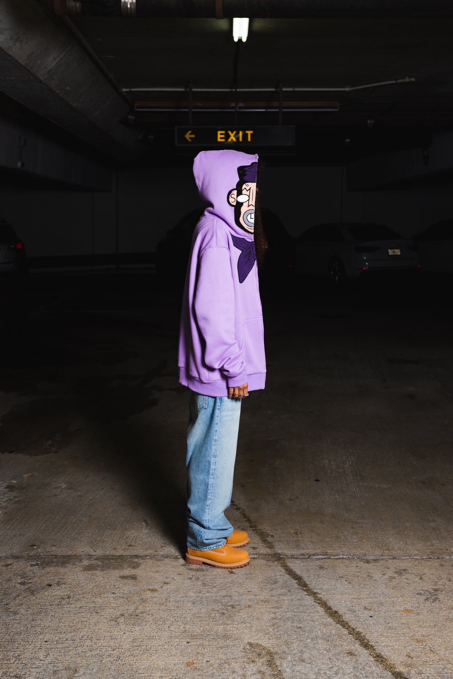 To Die For Full Zip "PURPLE" Hoodie image 3