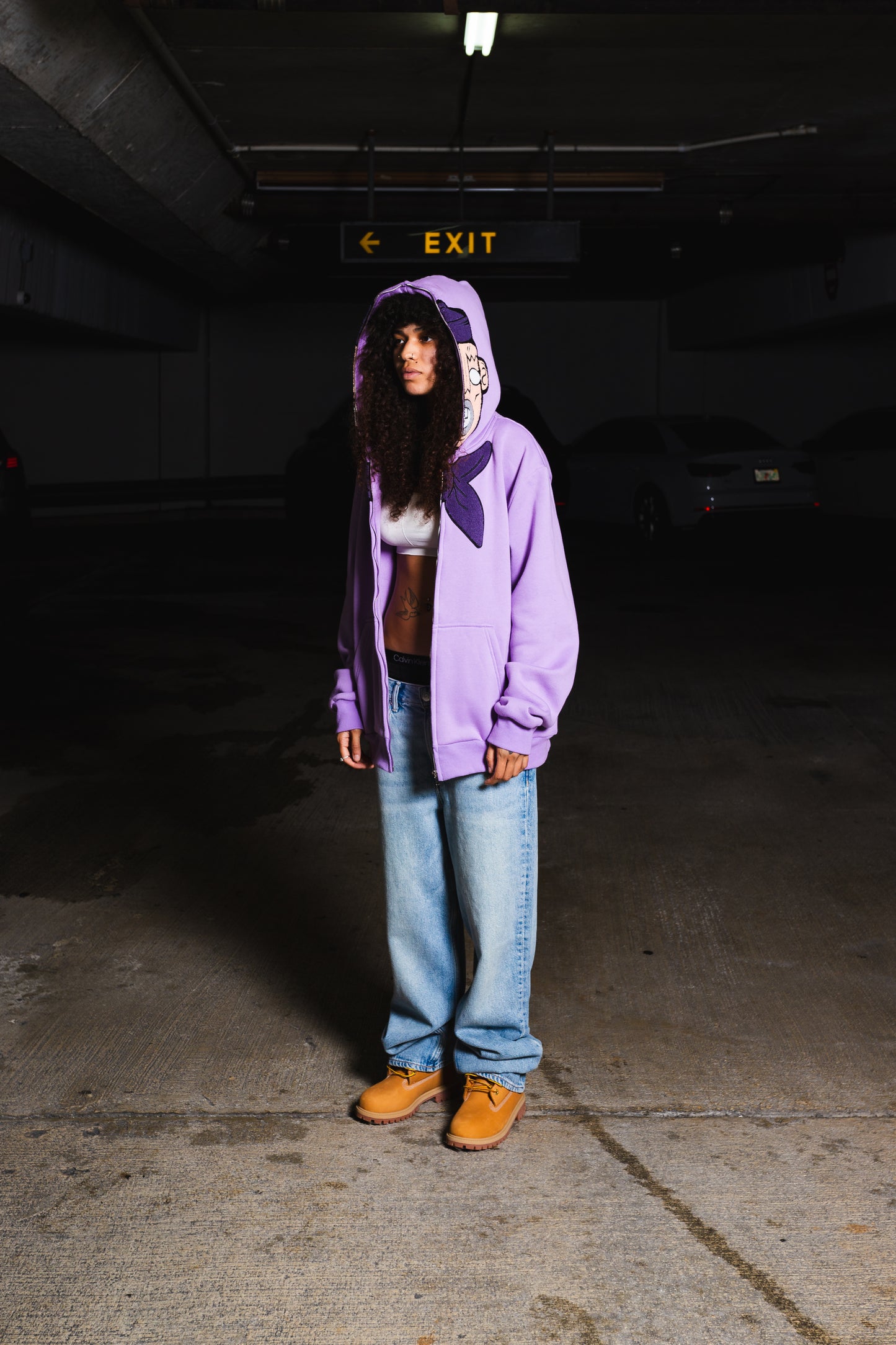 To Die For Full Zip "PURPLE" Hoodie image 5