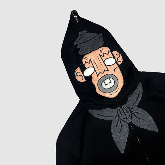 To Die For Full Zip "BLACK" Hoodie image 2
