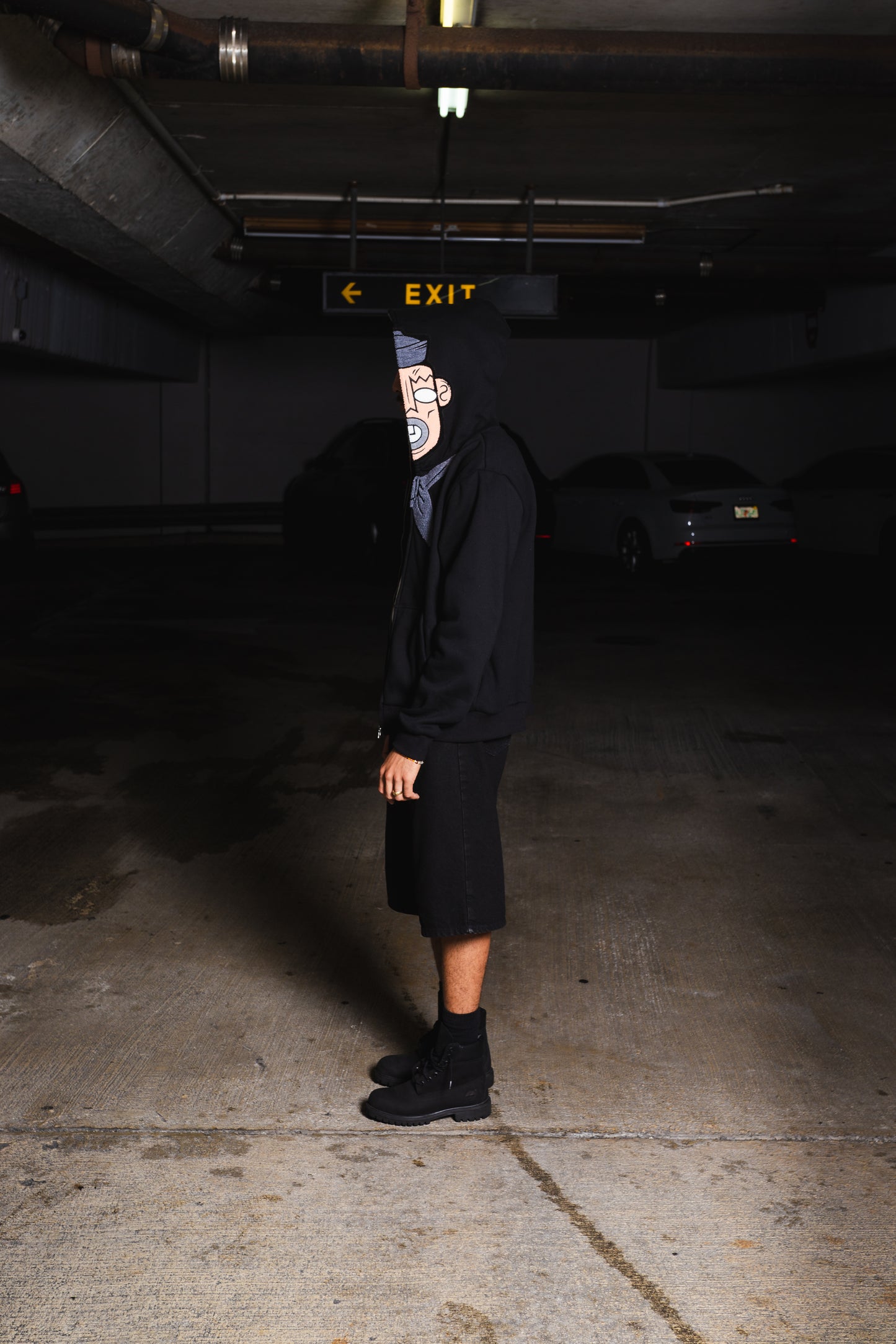 To Die For Full Zip "BLACK" Hoodie image 3