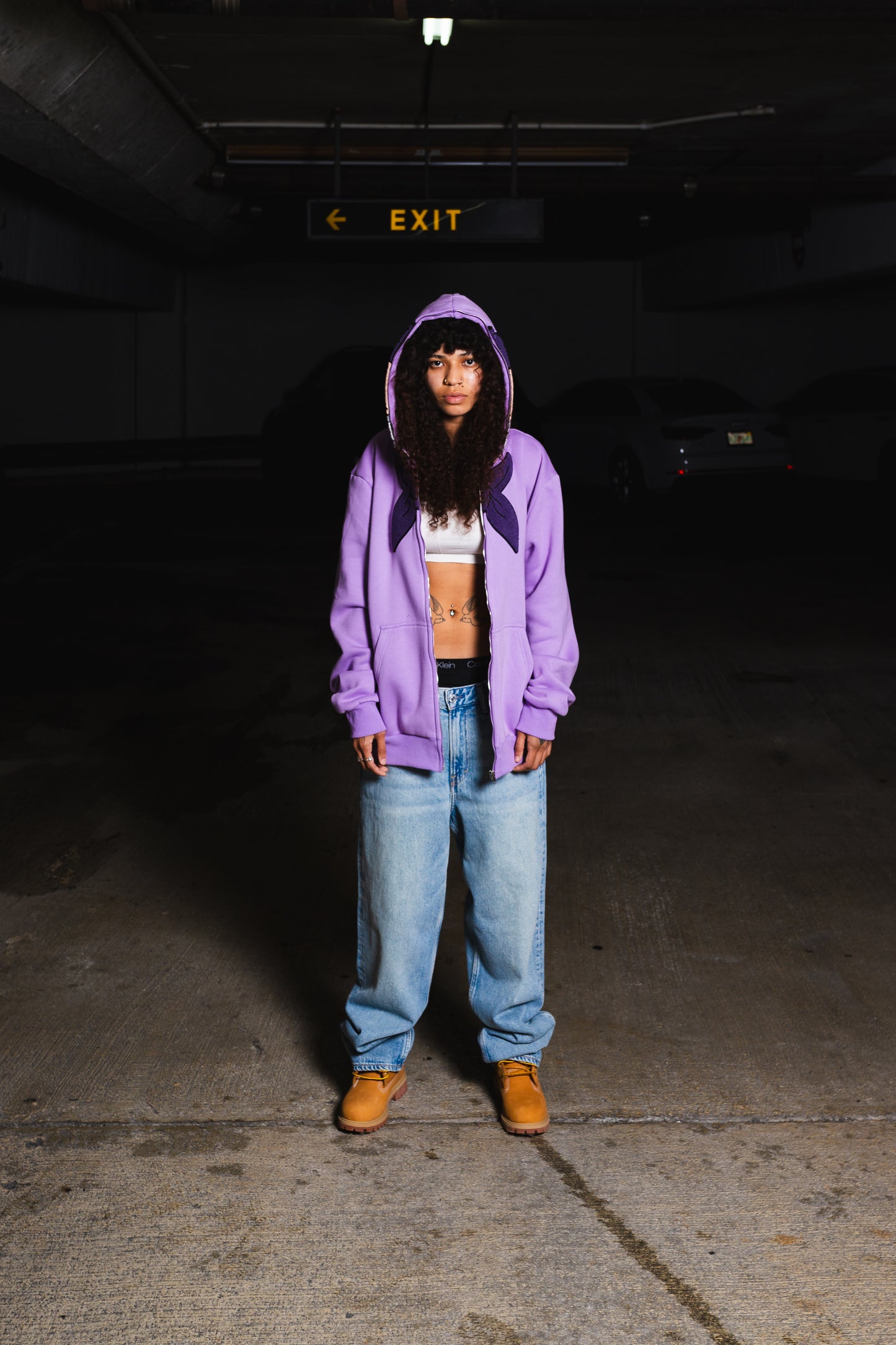 To Die For Full Zip "PURPLE" Hoodie image 1