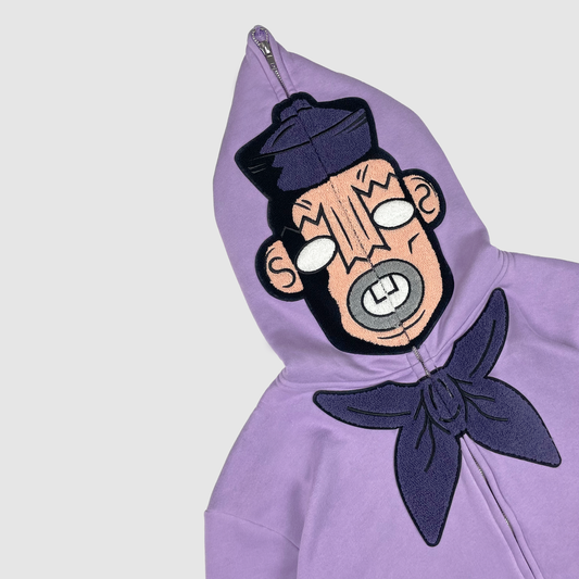 To Die For Full Zip "PURPLE" Hoodie image 2